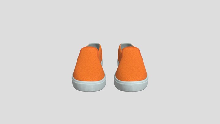 Orange Slip On Sneaker – Modèle 3D gratuit STL