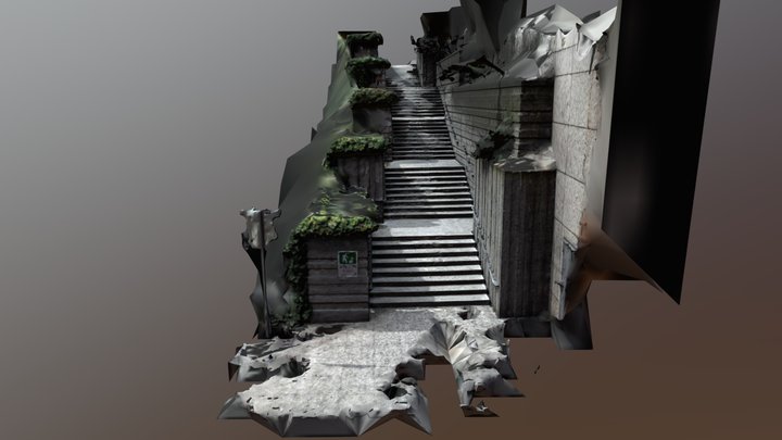 Freeway Park Union Street Entrance 3D Model