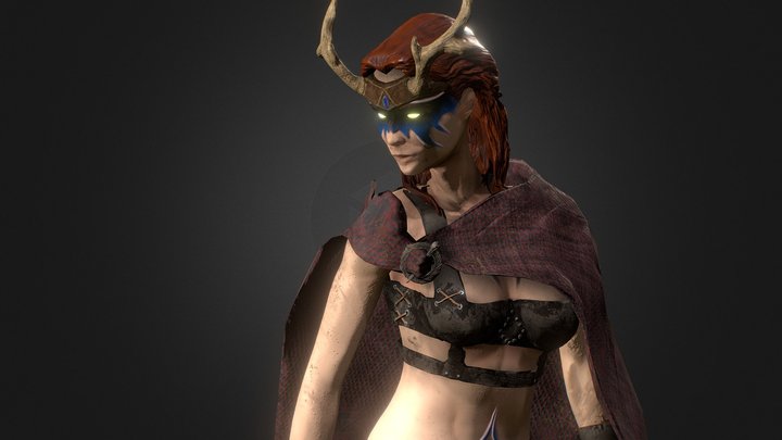 Celtic Female 3D Model