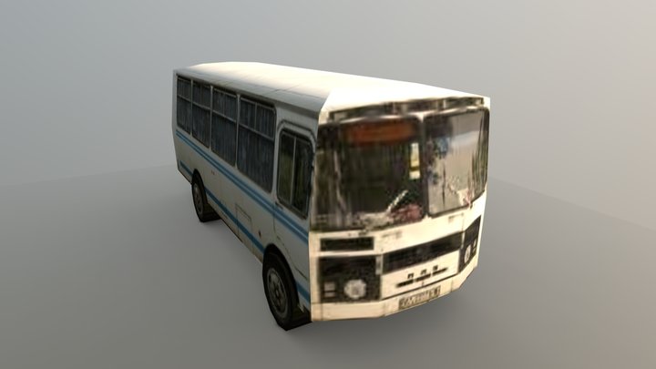 PS1 styled bus 3D Model