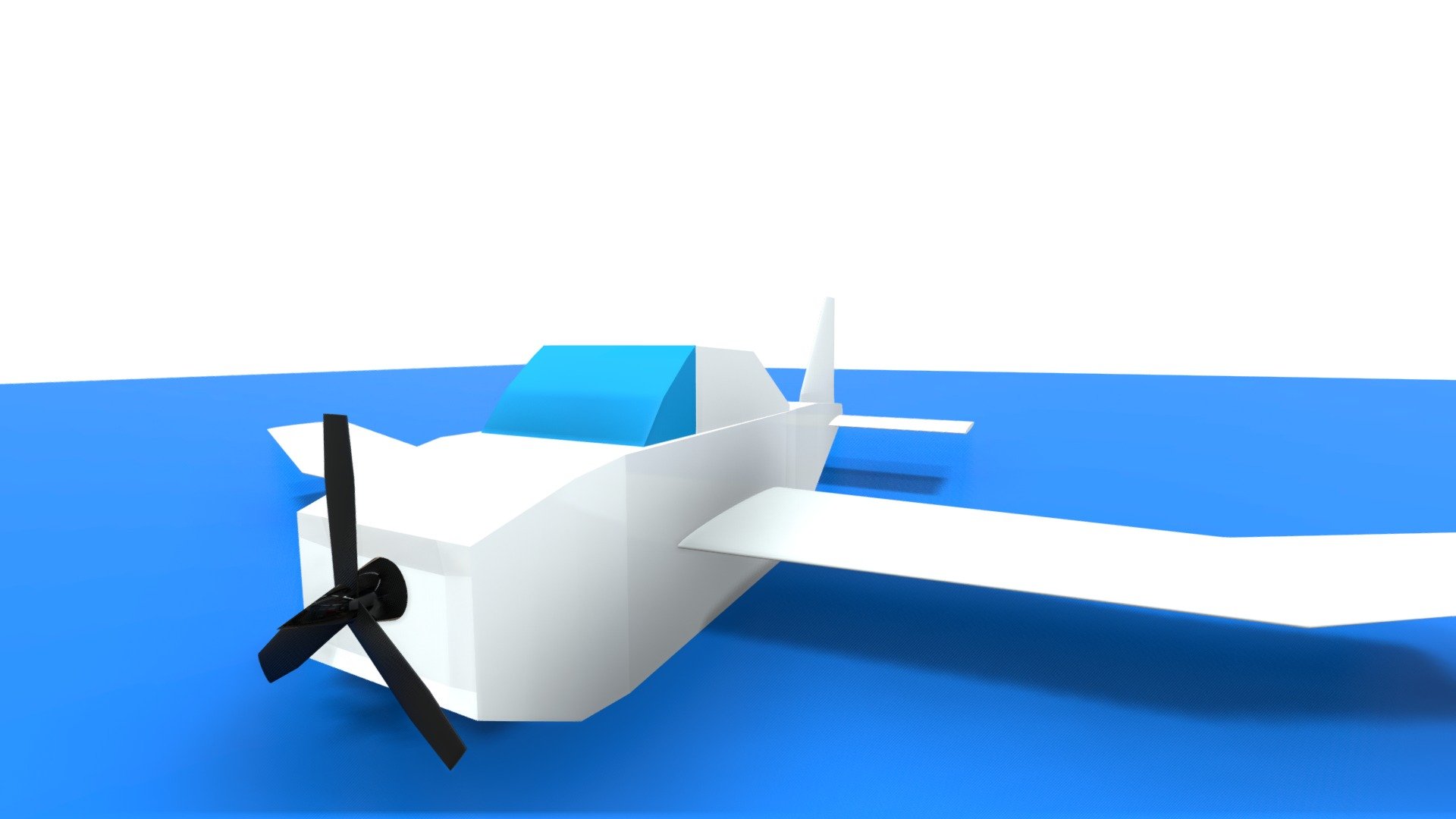 Low-poly General Aviation Plane