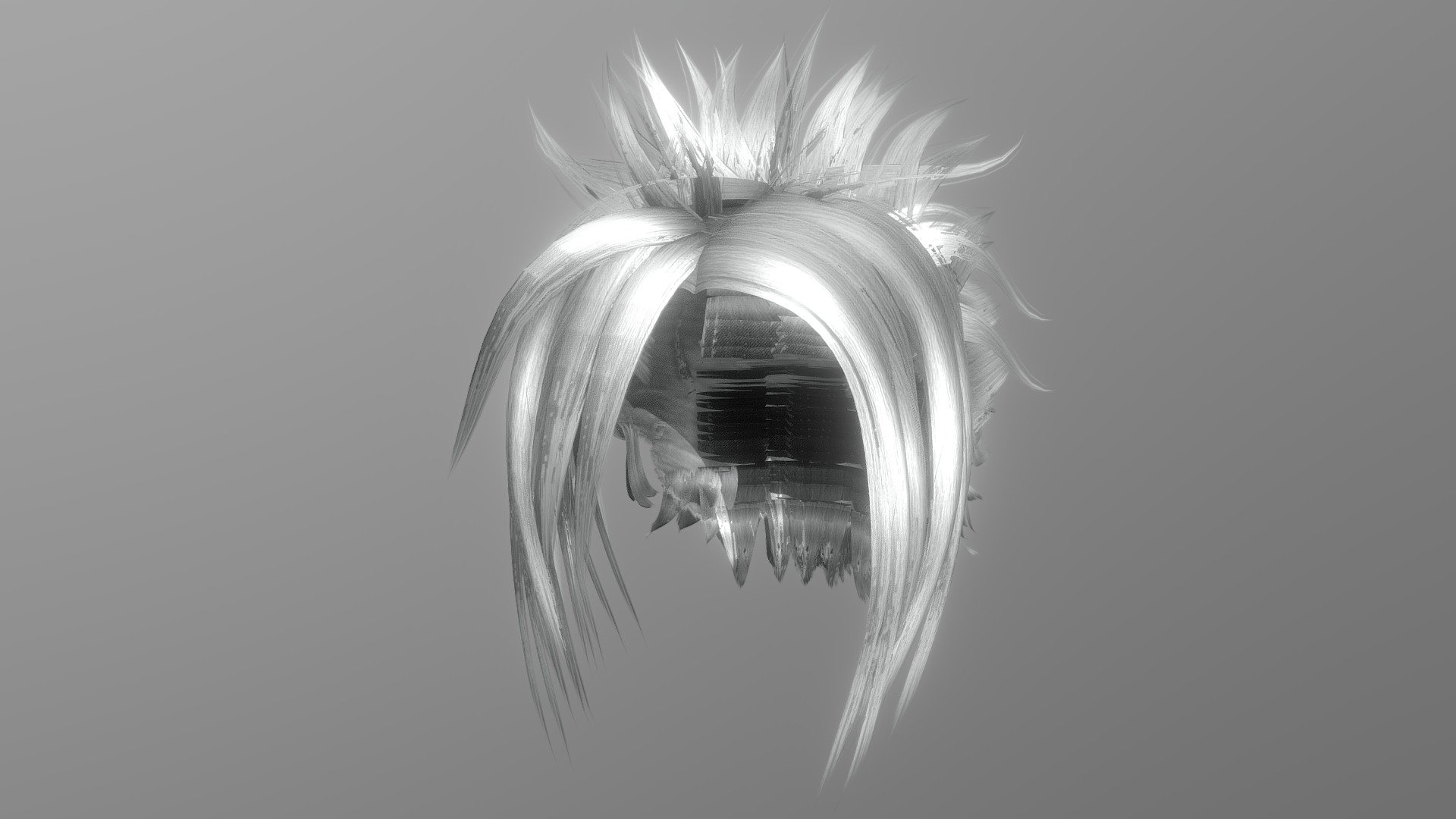 Anime Hair (Light Grey) - Buy Royalty Free 3D model by shimtimultimedia ...