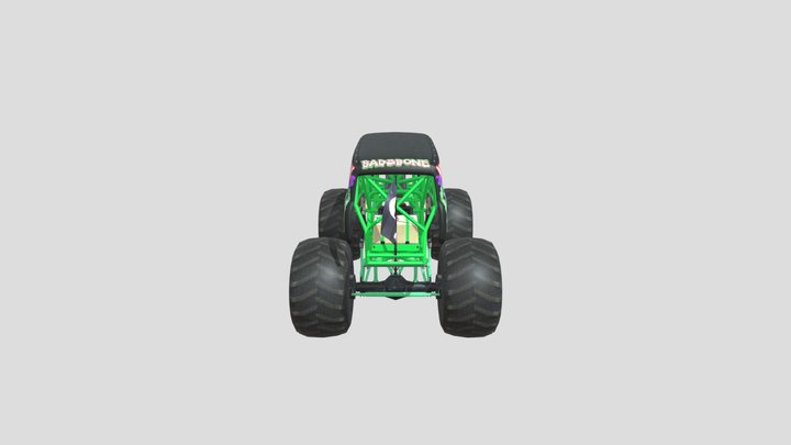 Monster Truck Grave Digger 3D Model