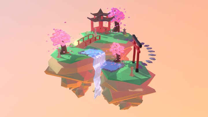Japanse Garden 3D Model
