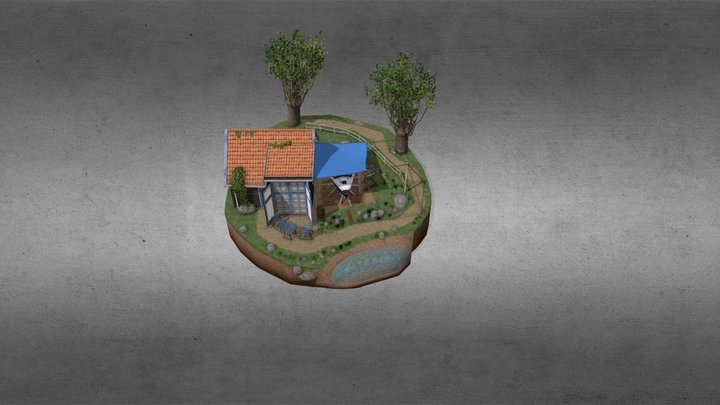 DAE Diorama - Grandma House 3D Model