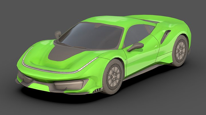 Ferrari-488 3D models - Sketchfab