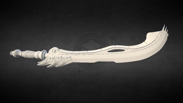 Fantasy Sword 3D Model