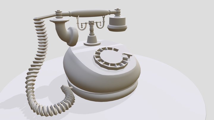 Rotary Phone 3D Model
