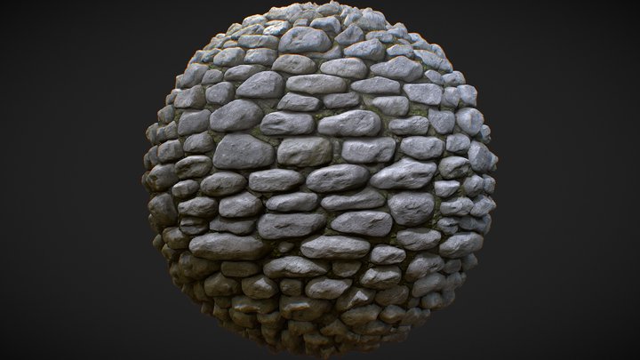 Seamless Rustic Stone Wall & Floor Texture 044