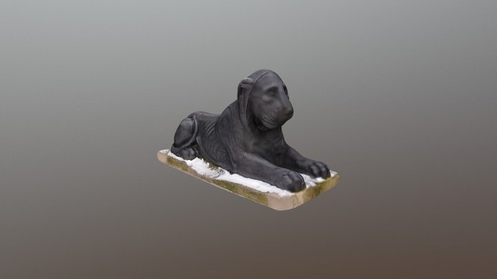 Egyptian Lion 3D Model