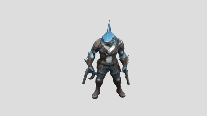Shark Warrior 3D Model