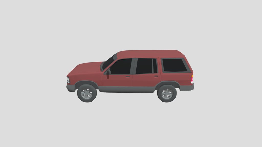 Ford Explorer 1990 Low Poly