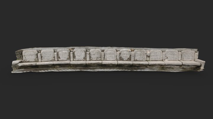 Minack Theatre - Carved Stone Seats 3D Model