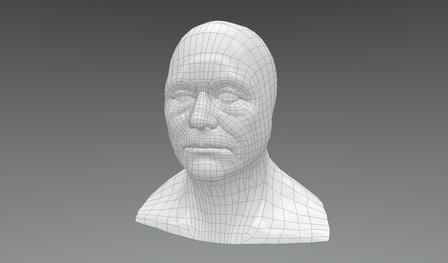 Takeshi Kitano Bust 3D Model