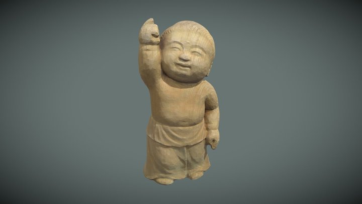 The Birth of Buddha 釈迦誕生仏 3D Model