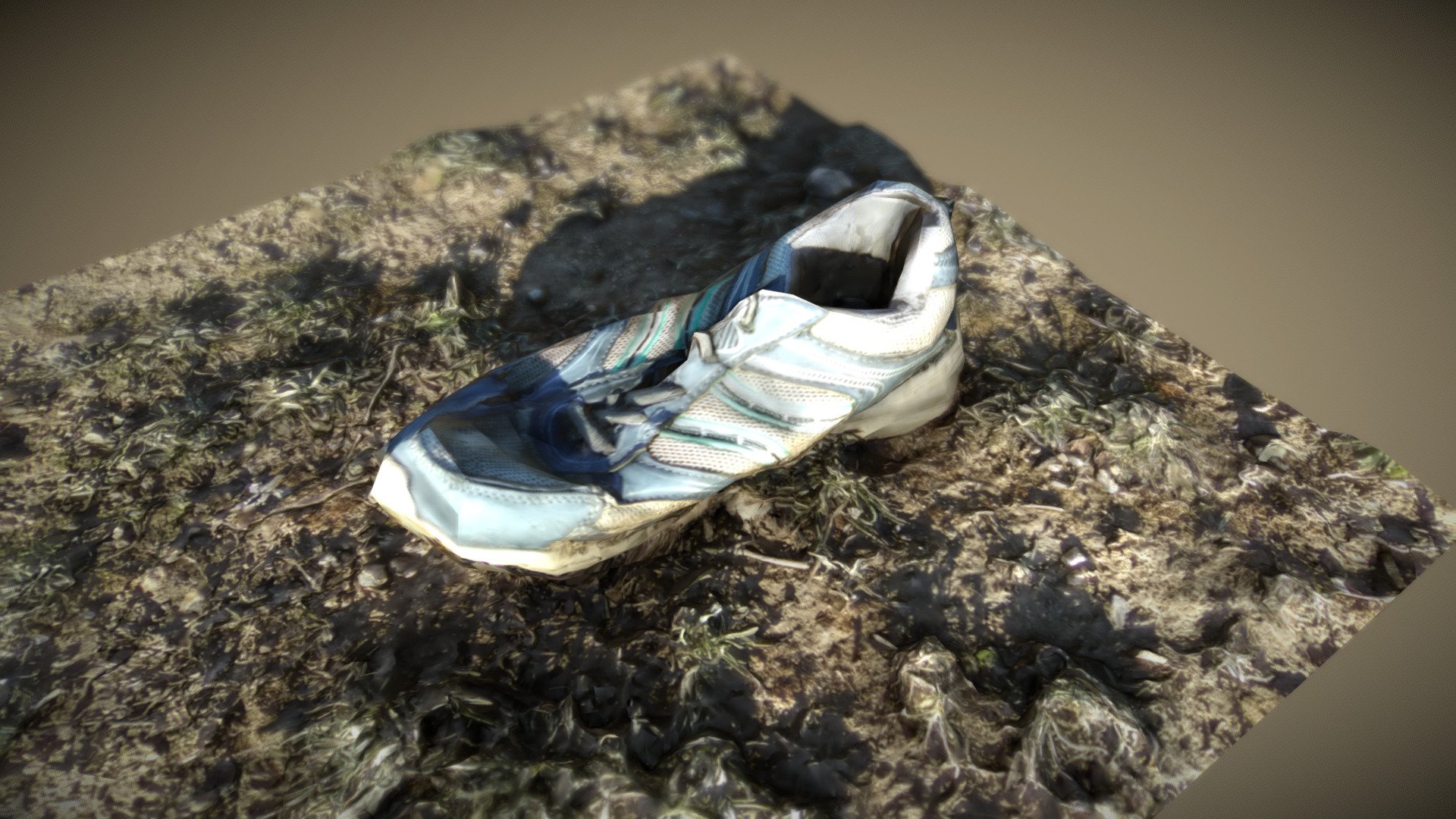 old shoe photogrammetry (low poly)