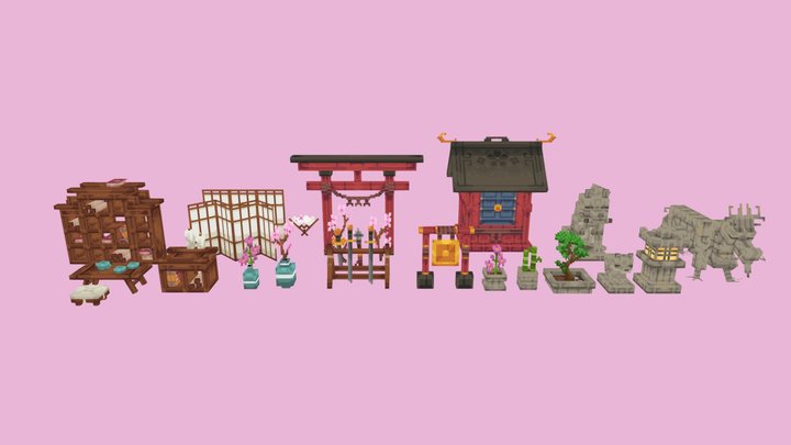 Japanese Assets 3D Model