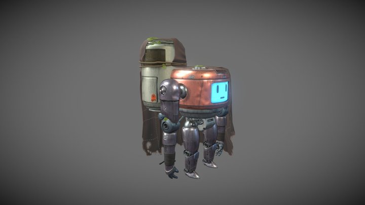 Cleaner Robot 3D Model