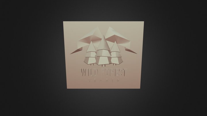 WILD FOREST LOGO 3D Model