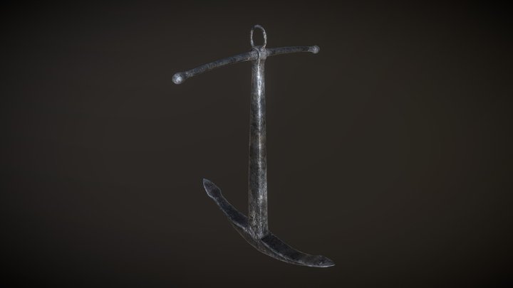 Rusty Anchor 3D Model