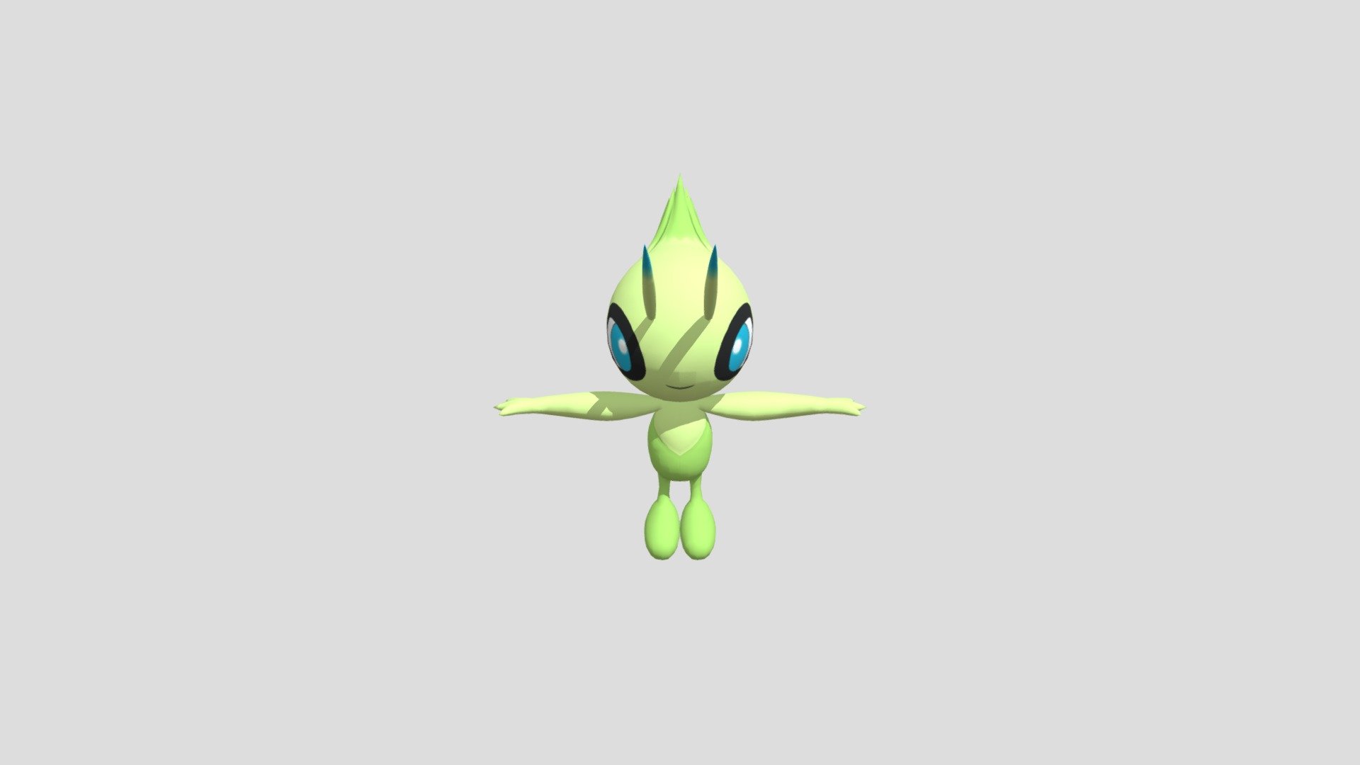 Mobile - Pokemon HOME - 251 Celebi — Sketchfab embed 3D viewer