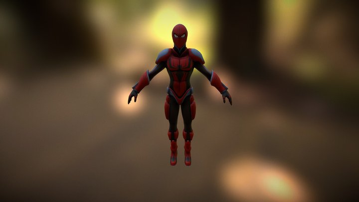 Spider Man Cyborg 3D Model