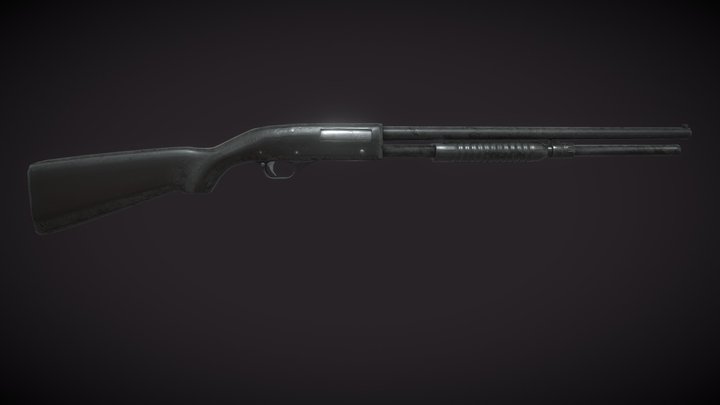 Pump shotgun 3D Model