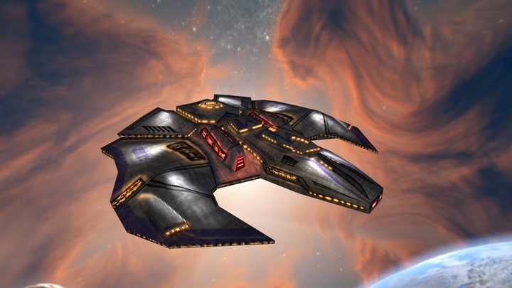 ISC Light Cruiser 3D Model