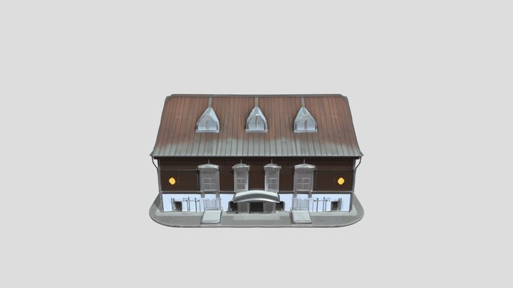 Historic wooden house 3D Model