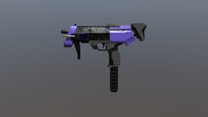 Sombra's Machine Pistol 3D Model