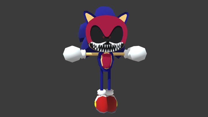 Sonic.exe TD (RIGGED) 3D Model