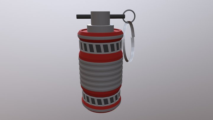 Gas Grenade 3D Model