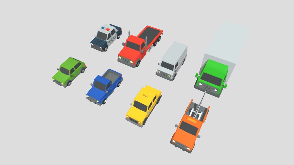 FREE cartoon car pack