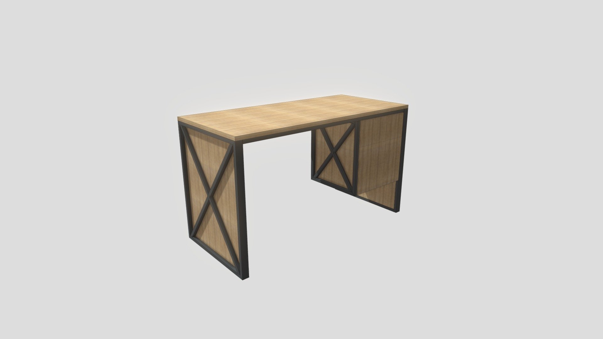 Стол Лофт - 3D model by lestnitsi [83545c3] - Sketchfab