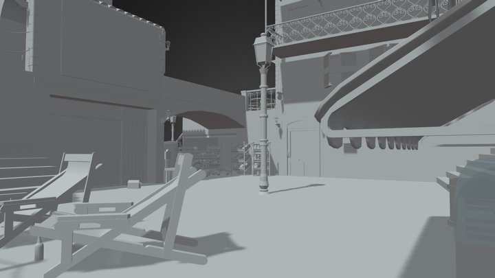 Cityscene: Cinque Terre 3D Model