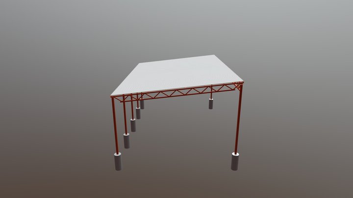 Навес 10,5х7 м 3D Model