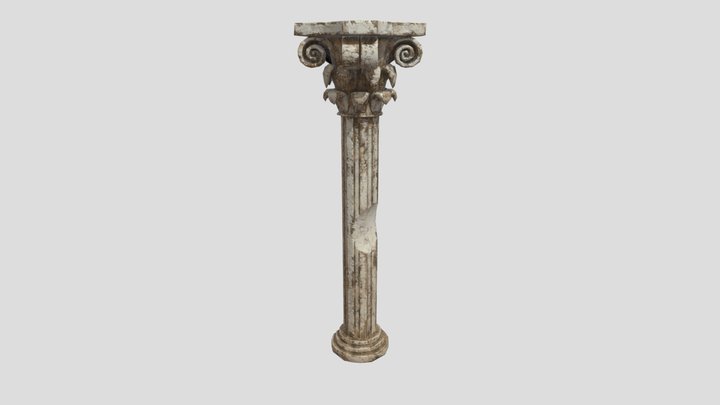 Corothian Column 3D Model