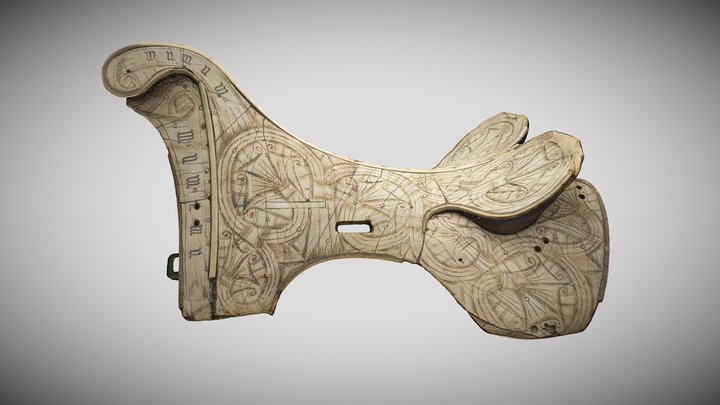 Late Medieval Bone Saddle, Glasgow Museums 3D Model