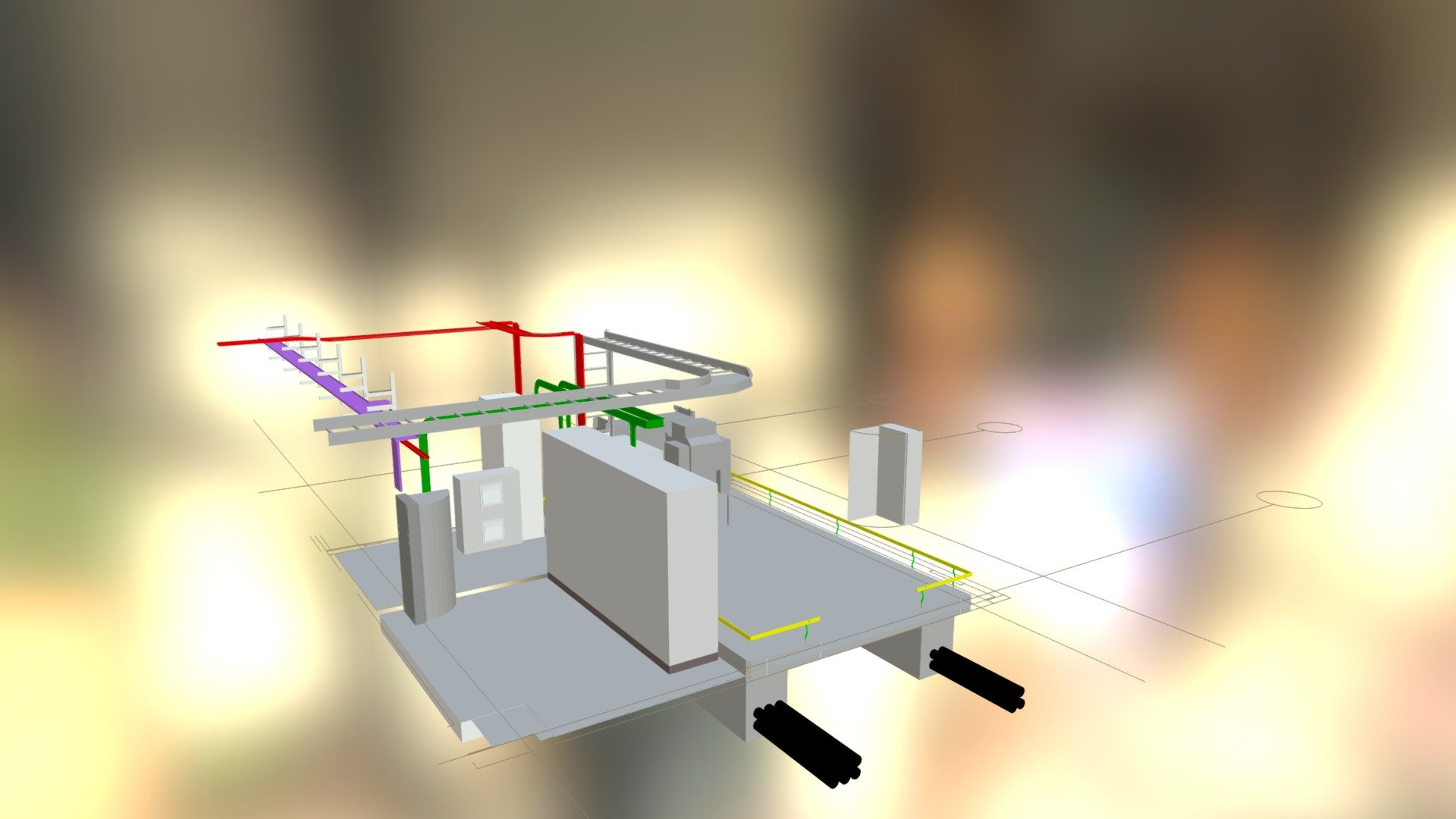 HVLV Switch Rooms Layout 3D model by mark_platten [8355ccc] Sketchfab