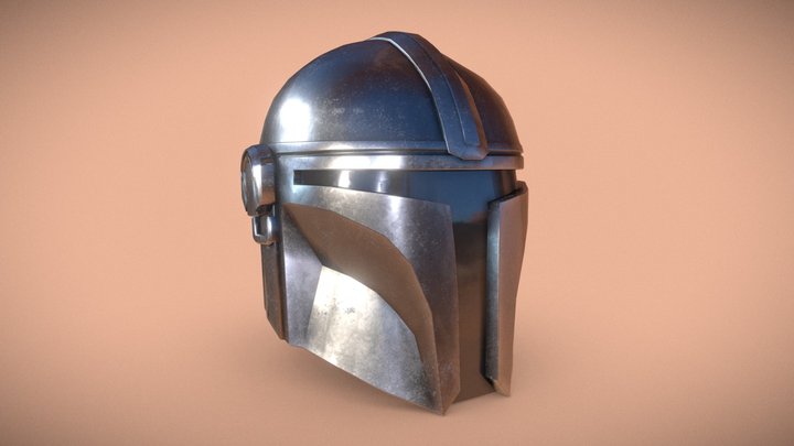 The Mandalorian's Helmet 3D Model