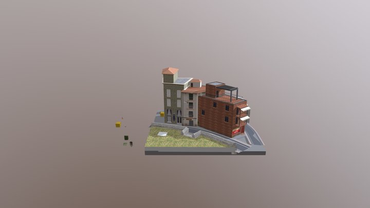 1DAE01 Cosaert Robin City Scene 3D Model