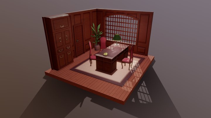 Office Room 3D Model