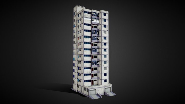 Edificio Mare Nostrum Cuba 3D Model