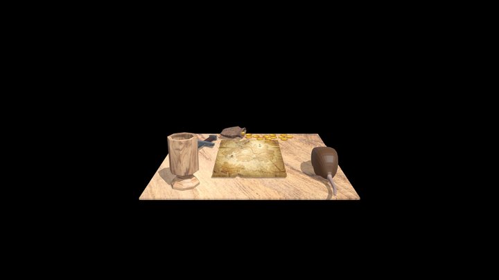 The Pirate Table 3D Model