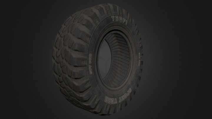 Off-road tire 3D Model