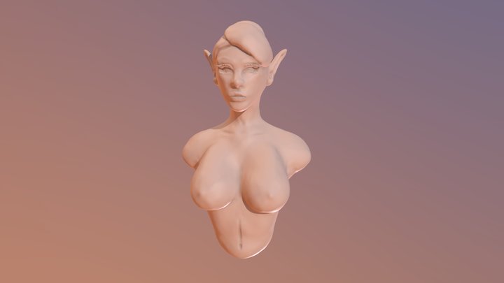 Sylvia bust - My first 3D sculpt 3D Model