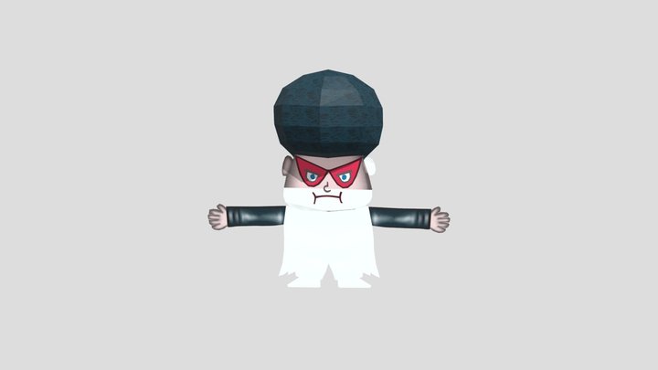 Colonel Noodle Parappa 2 – Kostenloses 3D-Modell STL