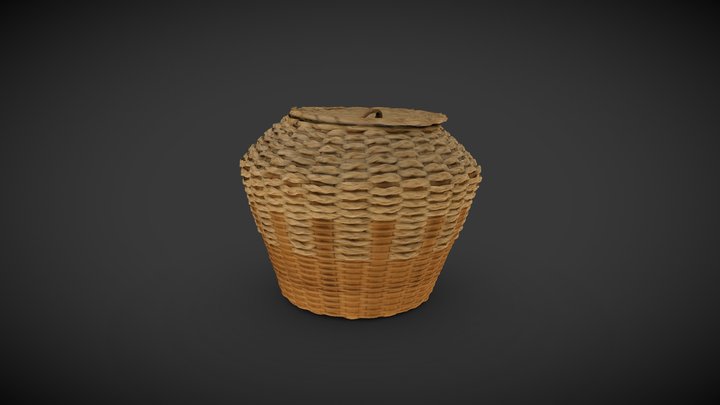 Abenaki Trinket Basket, Marion Obomsawin 3D Model