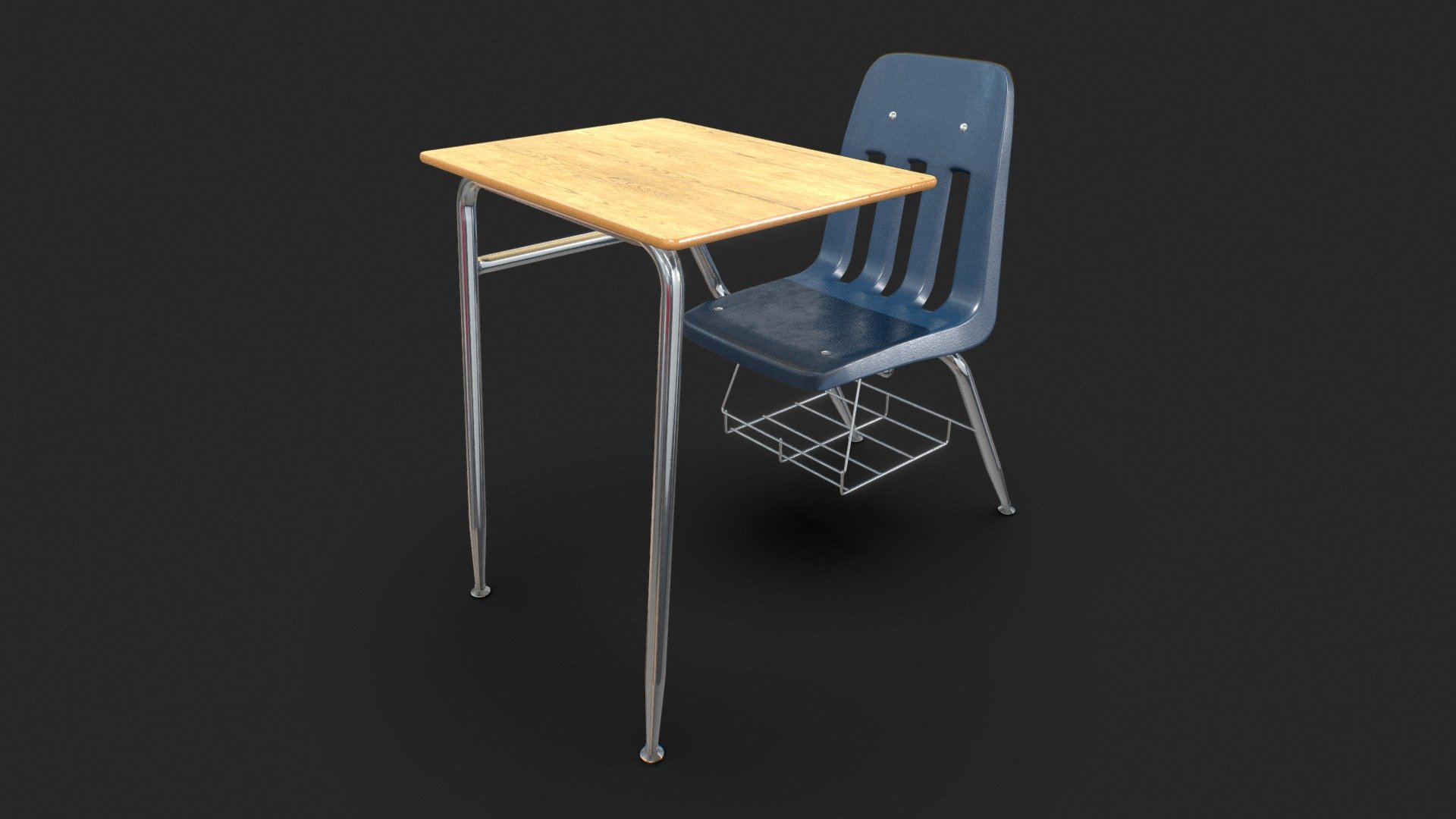 School Desk Buy Royalty Free 3D model by travisb93 [835e4ba