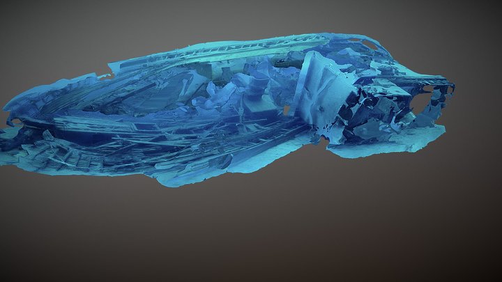 (VR mobile optimized pos 2) Wreck @ Lanzarote 3D Model